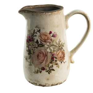 Carafa decorativa ceramica multicolora 16x11x18 cm, 1000 ml