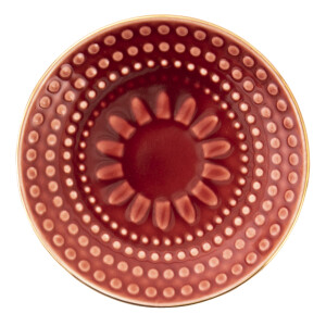 Set 8 farfurii ceramica rosie 13x2 cm 