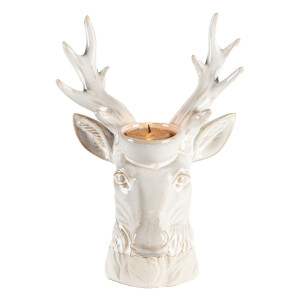 Suport lumanare portelan Ren 15x12x21 cm