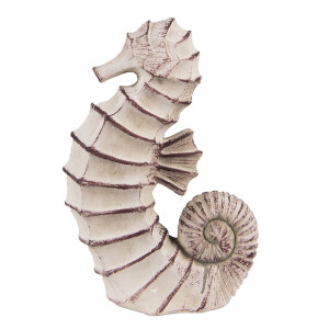 Figurina Calut de Mare polirasina bej maro 19x8x28 cm