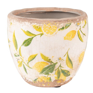 Set 2 ghivece flori ceramica Lemon 12x11 cm