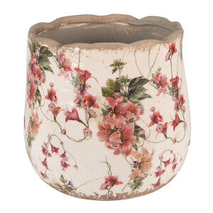 Ghiveci flori ceramica multicolora 18x16 cm
