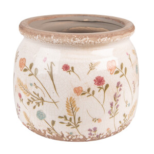 Ghiveci flori ceramica multicolora 15x13 cm