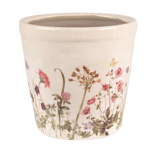 Ghiveci flori ceramica multicolora 14x13 cm