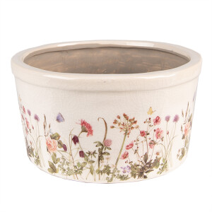 Ghiveci flori ceramica multicolora 16x9 cm