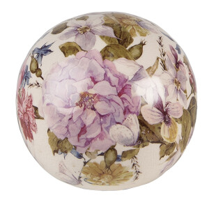 Set 2 sfere decorative ceramica 12x11 cm