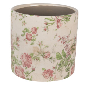 Ghiveci flori ceramica multicolora Rose 17x16 cm