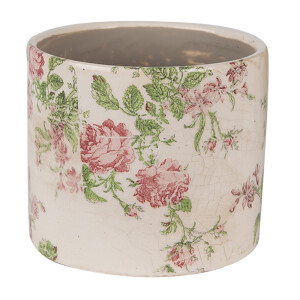 Ghiveci flori ceramica multicolora Rose 12x10 cm