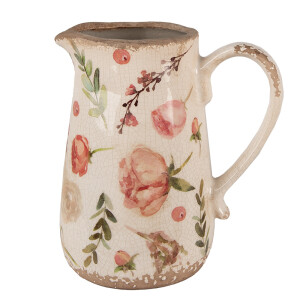 Carafa decorativa ceramica multicolora Rose 17x12x18 cm
