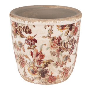 Ghiveci flori ceramica multicolora Roze 13x13 cm