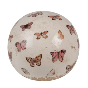 Set 2 sfere ceramica Fluturasi 12x12 cm