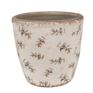 Ghiveci flori ceramica multicolora Masline 16x16 cm