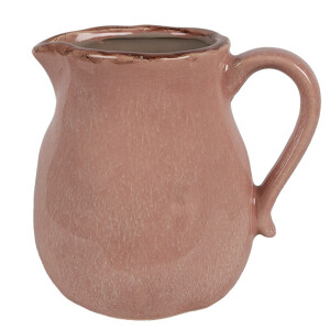 Carafa decorativa ceramica roz 17x13x15 cm