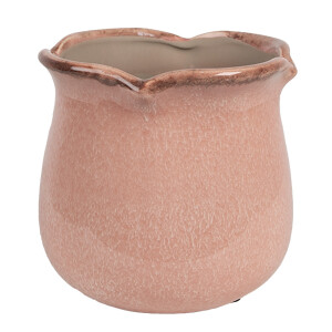 Ghiveci flori ceramica roz 16x15 cm