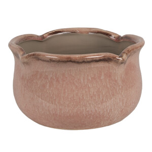 Ghiveci flori ceramica roz 15x9 cm