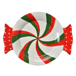 Bol ceramica multicolora Candy 27x20x3 cm