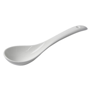 Lingura ceramica alba 15x4x2 cm