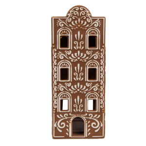Candela Casuta portelan alb maro 7x7x19 cm