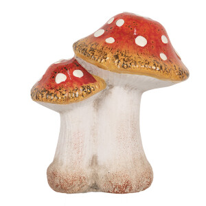 Ciupercute decorative ceramica multicolora 14x11x17 cm