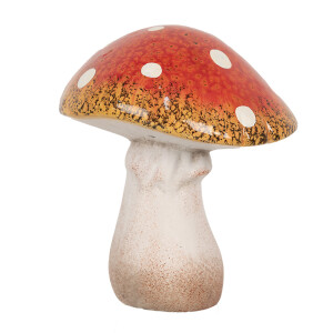Ciupercuta decorativa ceramica multicolora 13x13x15 cm