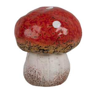 Set 3 Ciupercute decorative ceramica multicolora 5x5 cm