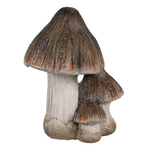 Ciupercute decorative ceramica alba maro 10x8x13 cm