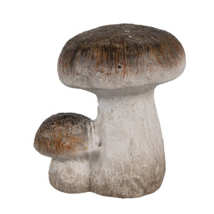 Ciupercute decorative ceramica alba maro 6x5x7 cm