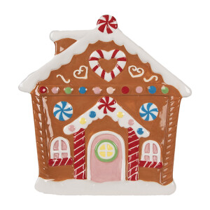 Platou Turta Dulce ceramica multicolora 21x20x2 cm
