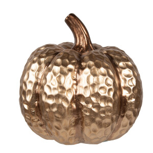 Dovleac decorativ ceramica aurie 17x17 cm
