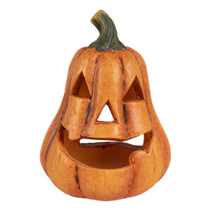 Dovleac decorativ ceramica portocalie OG 12x17 cm