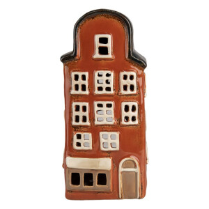 Candela Casuta ceramica multicolora 12x9x25 cm