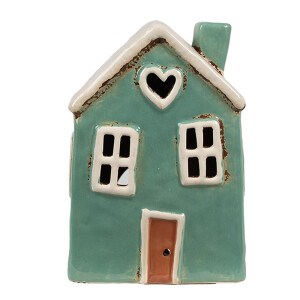 Candela Casuta ceramica multicolora 13x9x18 cm
