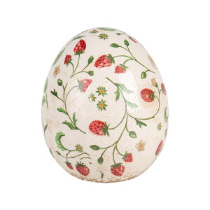 Ou decorativ Paste ceramica multicolora 14x16 cm