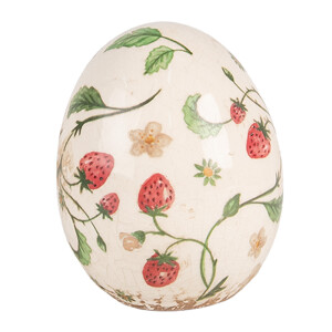 Ou decorativ Paste ceramica multicolora 10x12 cm