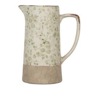Carafa decorativa ceramica verde bej 21x14x26 cm