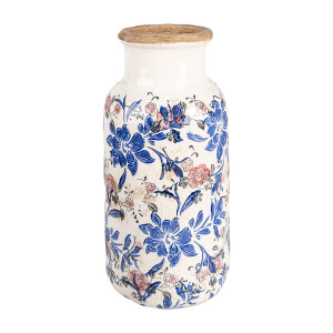 Vaza flori ceramica multicolora 15x32 cm