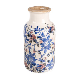 Vaza flori ceramica multicolora 14x26 cm