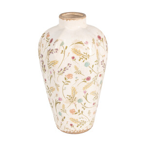Vaza flori ceramica multicolora 17x30 cm