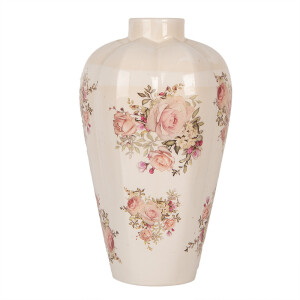Vaza flori ceramica multicolora Roses 24x40 cm