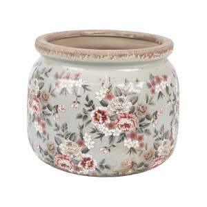 Ghiveci flori ceramica multicolora 20x15 cm