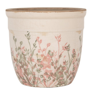 Ghiveci flori ceramica multicolora Garden 18x17 cm