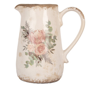 Carafa decorativa ceramica multicolora Roses  21x15x23 cm
