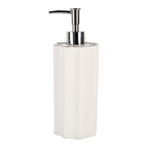 Dispenser sapun ceramica alba 8x22 cm, 475 ml
