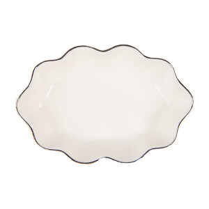 Savoniera ceramica alba 15x10x3 cm