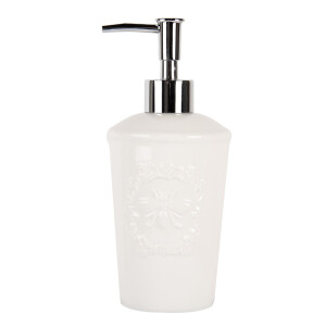 Dispenser sapun ceramica alba 8x19 cm, 325 ml