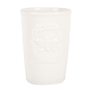 Suport periute dinti ceramica alba 8x12 cm