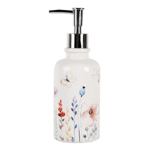 Dispenser sapun ceramica multicolor 9x20 cm, 350 ml