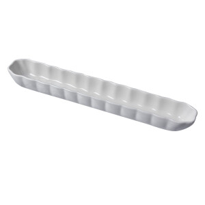 Bol servire ceramica alba 26x4x3 cm