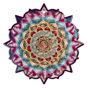 Suport vase fierbinti ceramica multicolora 20x1 cm