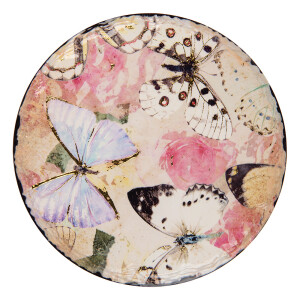 Suport vase fierbinti ceramica multicolora Fluturasi Ø 16x1 cm
